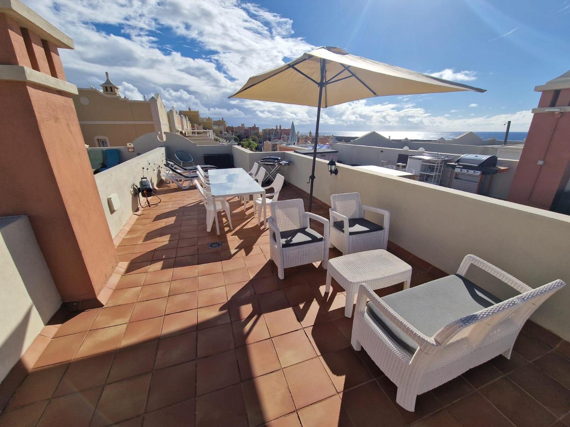 Sunset Rooftop Terrace Apartment Palm-mar Extérieur photo