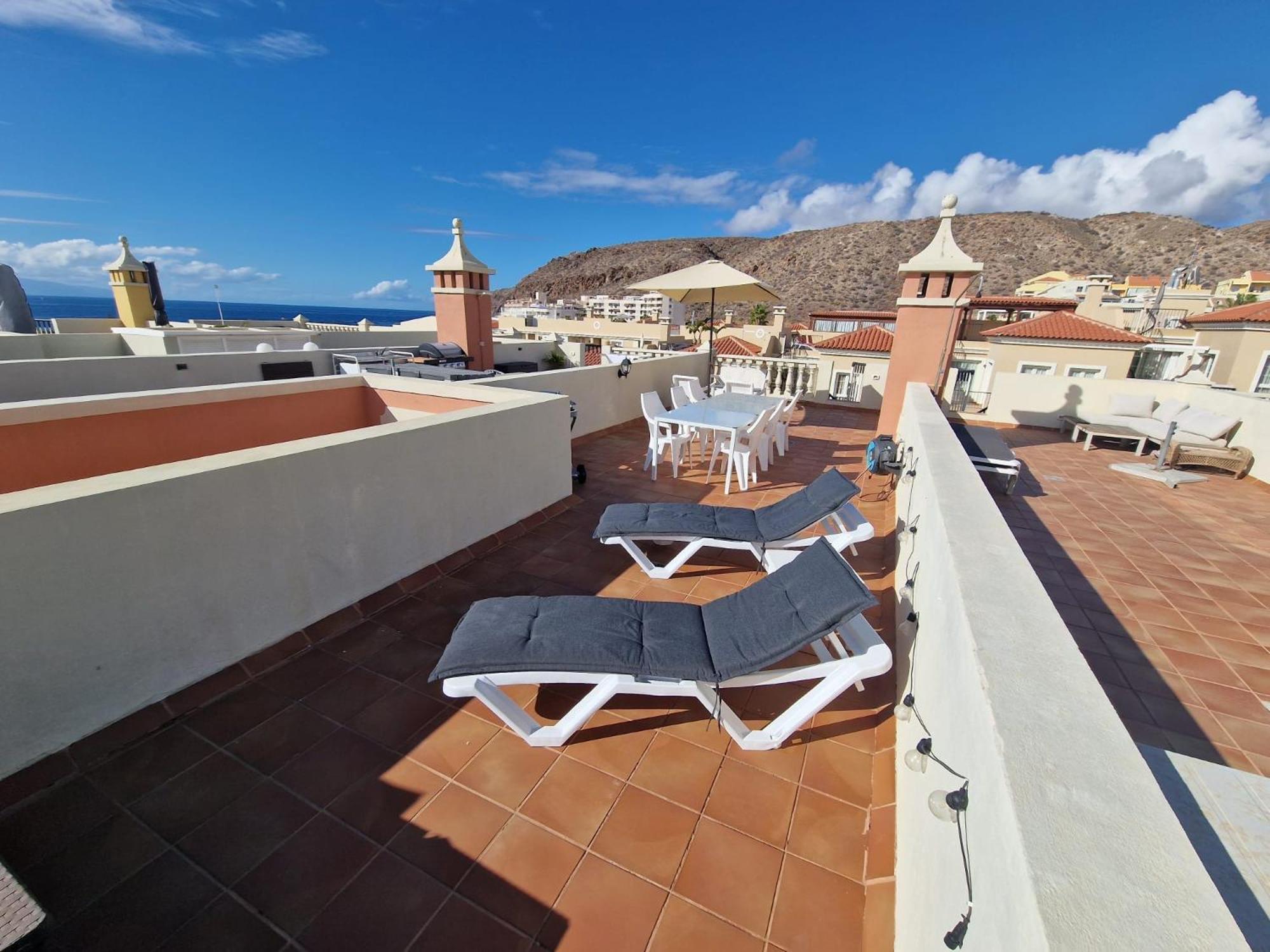 Sunset Rooftop Terrace Apartment Palm-mar Extérieur photo